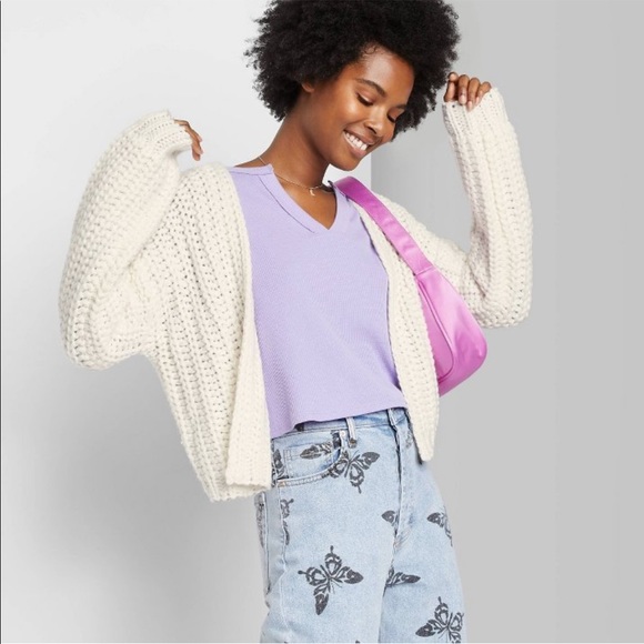 Xs Wild Fable Chunky Knit Cardigan In 